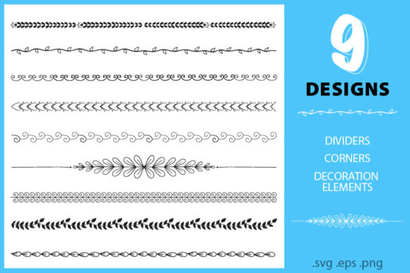 Download Retro Vintage Flourishes Dividers Svg - Flourishes Collection